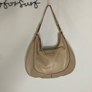 Kate Spade Beige Leather Hobo Bag